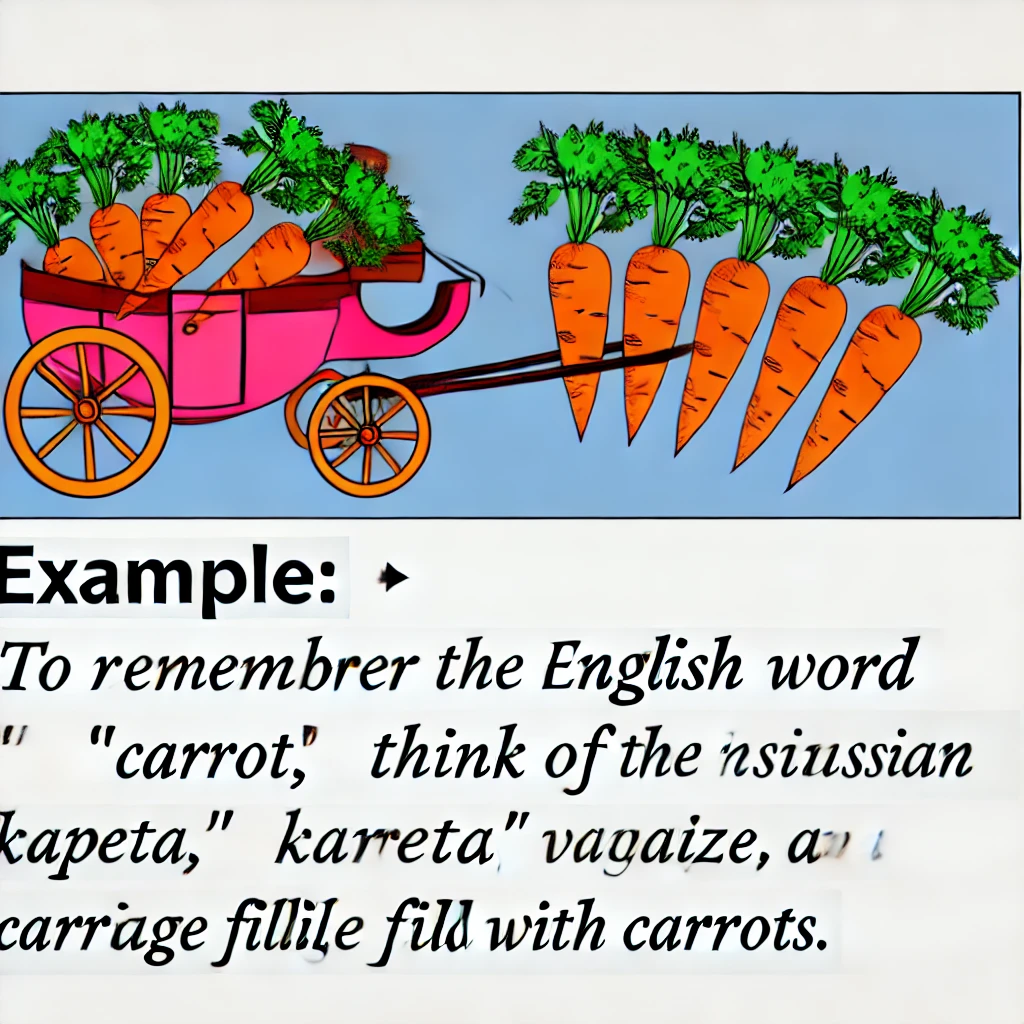 Запоминаем английское слово carrot - марковка