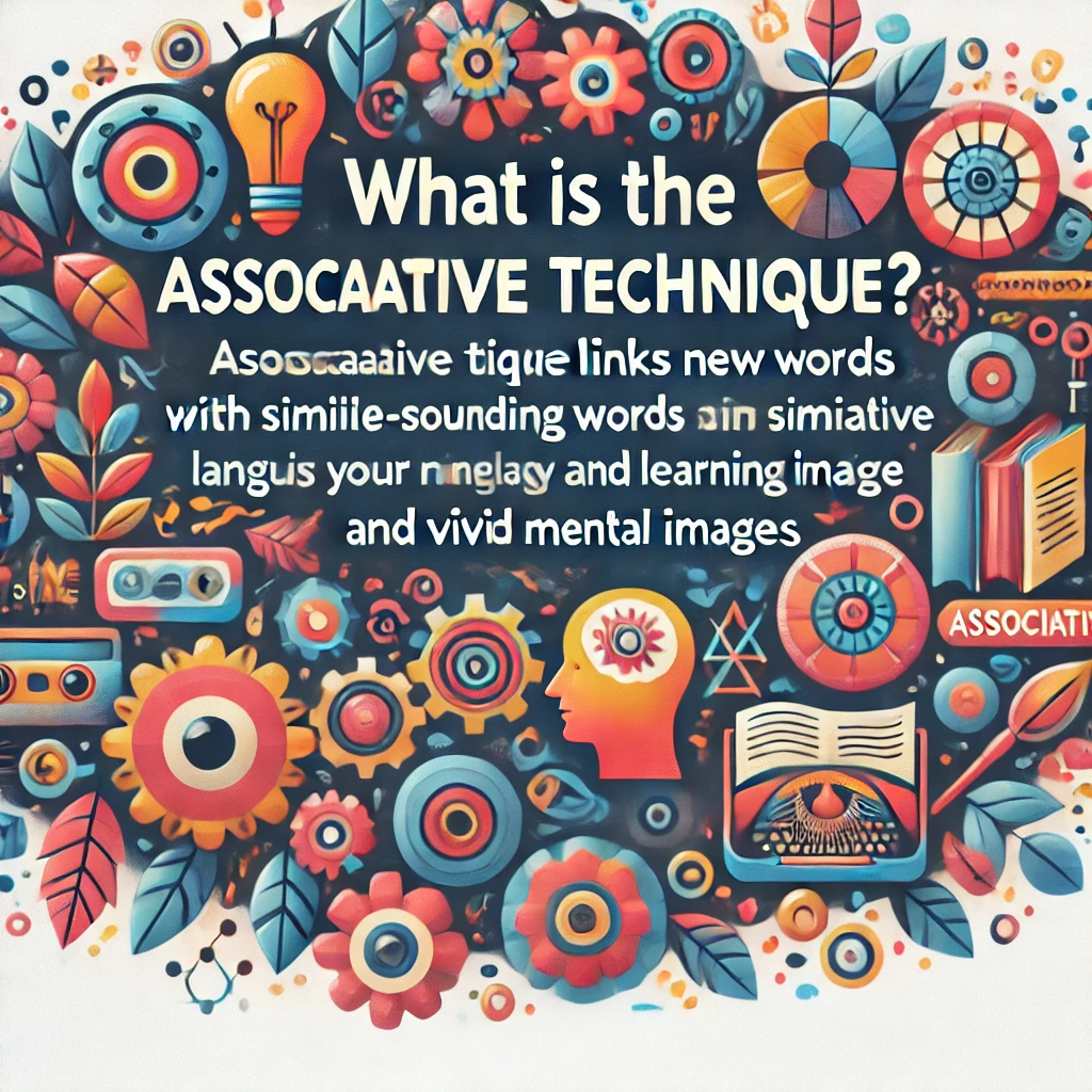 What is the Associative Technique? Associative technique links new words with similar-sounding words in your native language and vivid mental images.