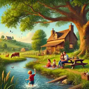 Рассказ на английском A2 — Weekend in the Countryside (чтение и перевод)