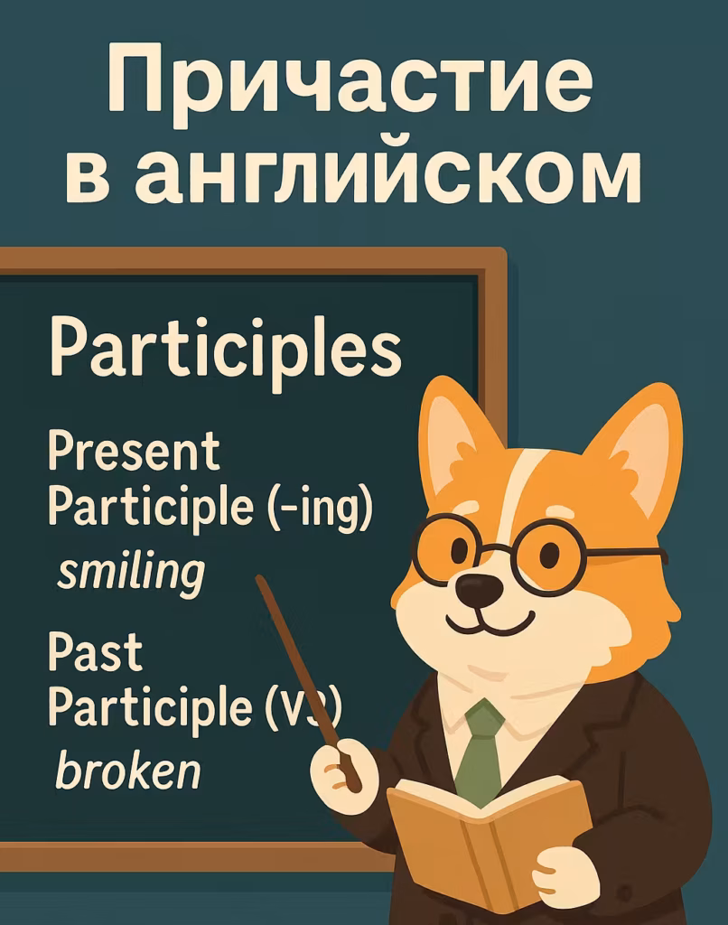 причастие в английском — Present Participle (-ing) и Past Participle (V3)