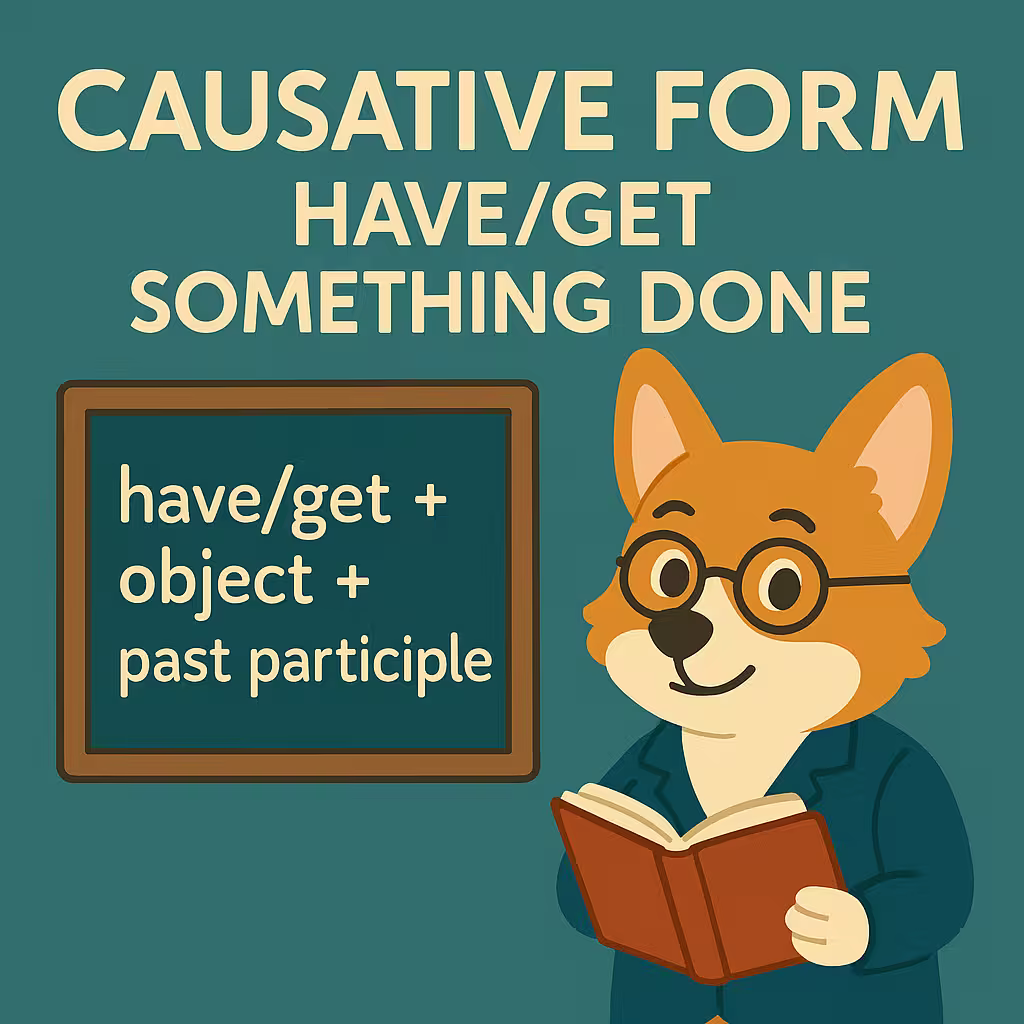Causative Form — конструкция Have/Get Something Done в английском языке с правилами и объяснением