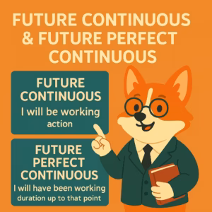 Future Continuous и Future Perfect Continuous — разница между временами в английском языке с примерами и таблицей