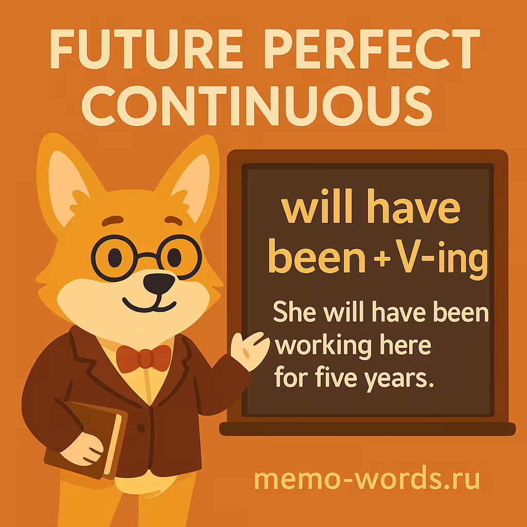 Future Perfect Continuous — будущее совершенное длительное время в английском языке с примерами и правилами