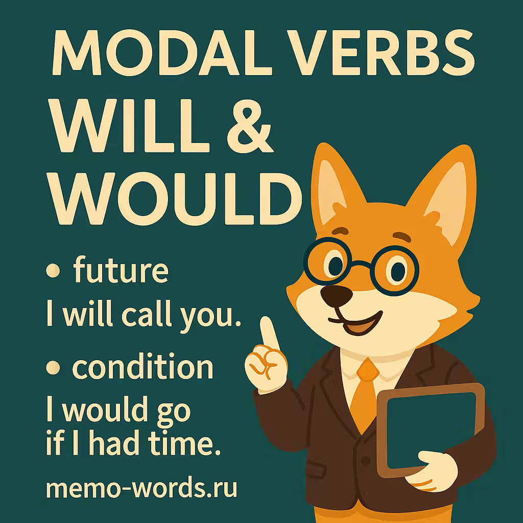 Modal Verbs Will и Would — модальные глаголы в английском языке с примерами и правилами