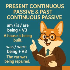 Present Continuous Passive и Past Continuous Passive — страдательный залог в английском языке с примерами и правилами