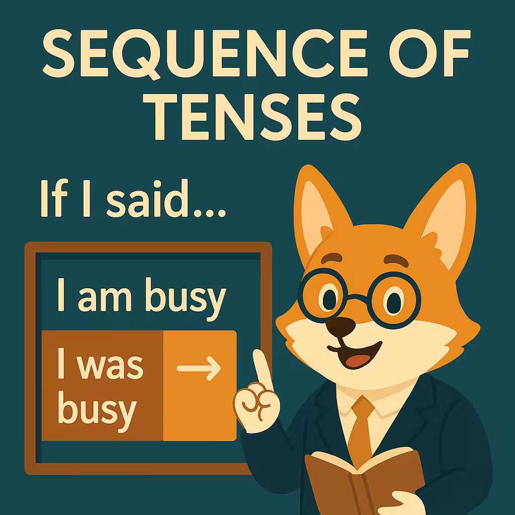 Sequence of Tenses — согласование времён в английском языке с примерами и таблицами