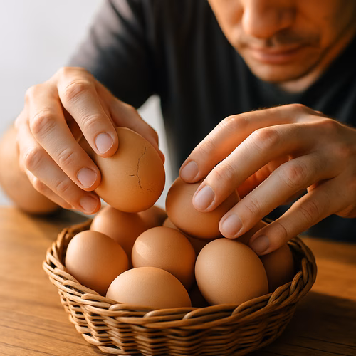 eggs in one basket — идиома о риске одного варианта